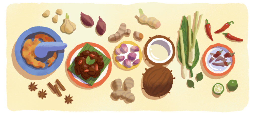 Google Doodle Indonesian Rendang